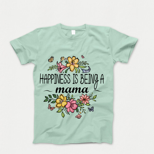 Photograph of four blank t-shirts greys beige and army green. Clipping path included. Ready for your.jpg