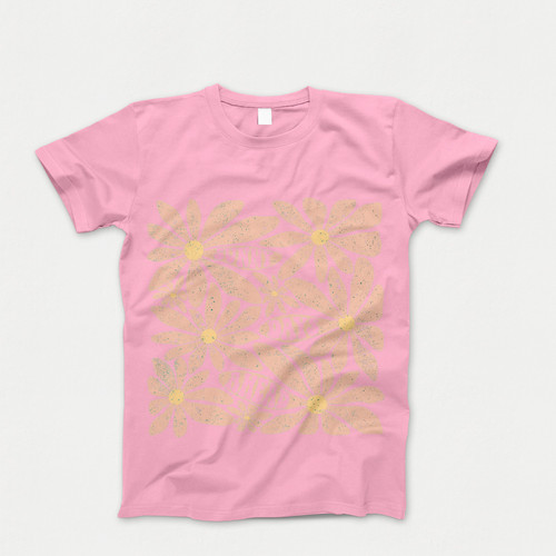 Photograph of four blank t-shirts greys beige and army green. Clipping path included. Ready for your.jpg