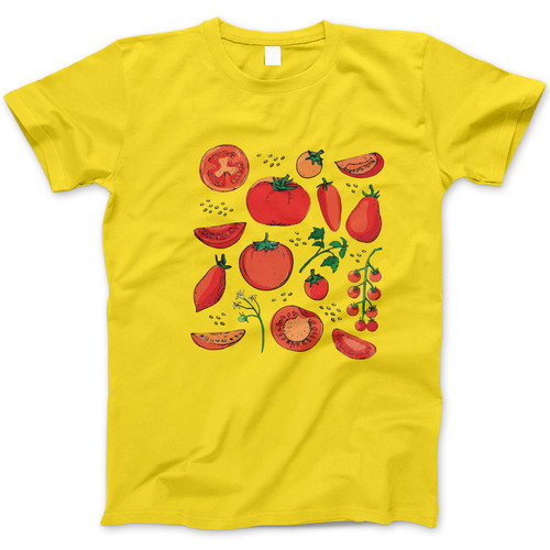 Photograph of four blank t-shirts greys beige and army green. Clipping path included. Ready for your.jpg