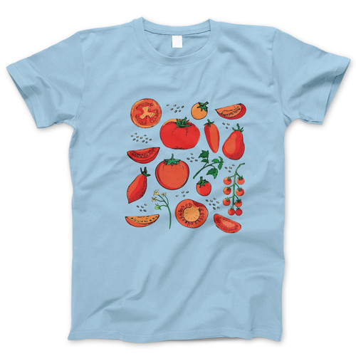 Photograph of four blank t-shirts greys beige and army green. Clipping path included. Ready for your.jpg