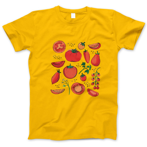 Photograph of four blank t-shirts greys beige and army green. Clipping path included. Ready for your.jpg