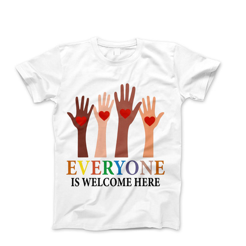 Photograph of four blank t-shirts greys beige and army green. Clipping path included. Ready for your.jpg