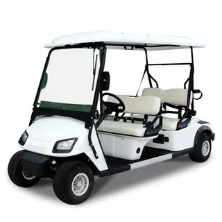 Luxury 6 Seater Golf Cart for Island Rides in Bahamas.gif