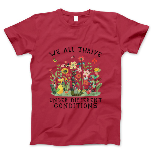 Photograph of four blank t-shirts greys beige and army green. Clipping path included. Ready for your.jpg