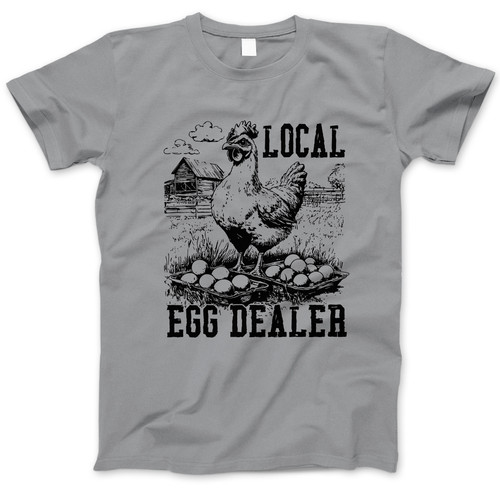 Photograph of four blank t-shirts greys beige and army green. Clipping path included. Ready for your.jpg