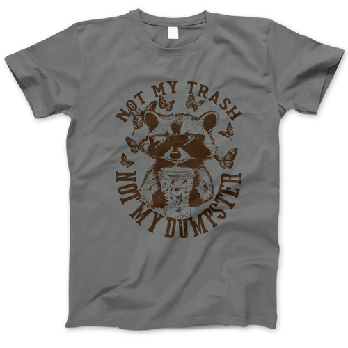 Photograph of four blank t-shirts greys beige and army green. Clipping path included. Ready for your.jpg