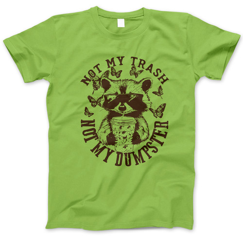 Photograph of four blank t-shirts greys beige and army green. Clipping path included. Ready for your.jpg