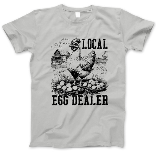 Photograph of four blank t-shirts greys beige and army green. Clipping path included. Ready for your.jpg