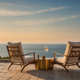 Leonardo Kino XL elegant coffee table with 2 lounge chairs on 0 (1)