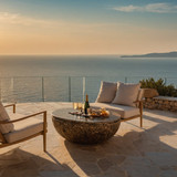 Leonardo Kino XL elegant coffee table with 2 lounge chairs on 2 (2)