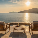 Leonardo Kino XL elegant coffee table with 2 lounge chairs on 2 (1)