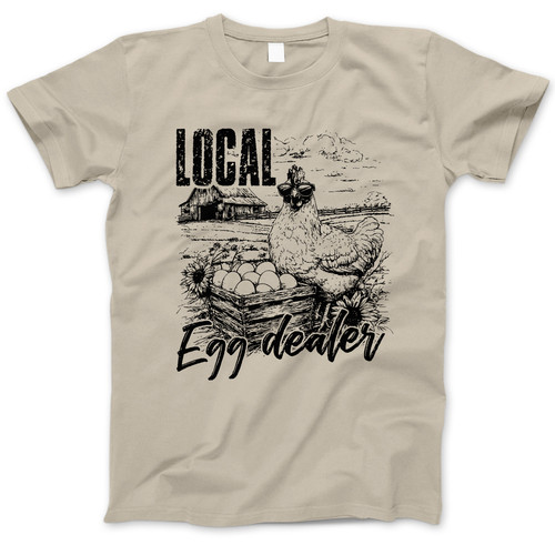 Photograph of four blank t-shirts greys beige and army green. Clipping path included. Ready for your.jpg