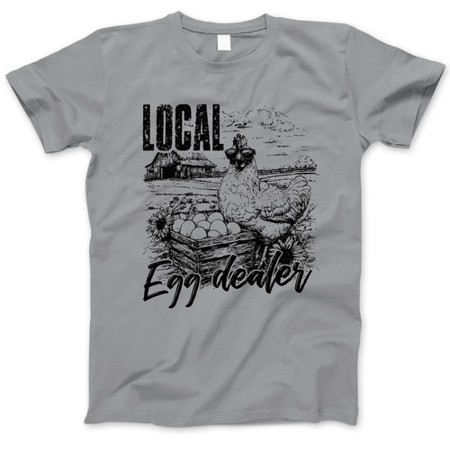 Photograph of four blank t-shirts greys beige and army green. Clipping path included. Ready for your.jpg