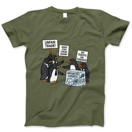 Photograph of four blank t-shirts greys beige and army green. Clipping path included. Ready for your.jpg