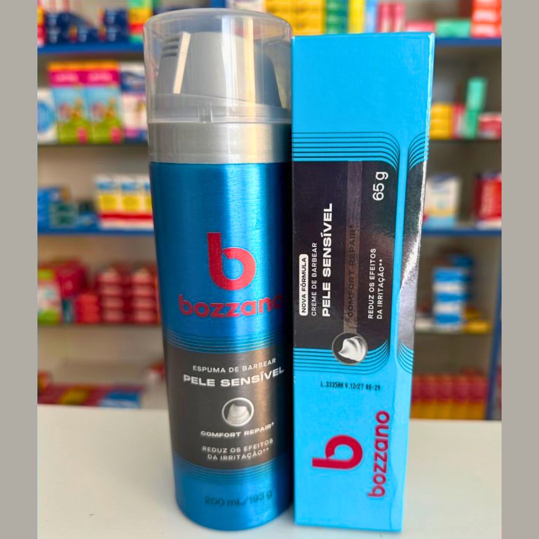 Bozzano Espuma De Barbear Pele Sensível 1 Cinza
