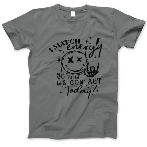 Photograph of four blank t-shirts greys beige and army green. Clipping path included. Ready for your.jpg