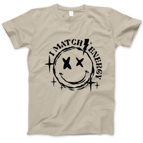 Photograph of four blank t-shirts greys beige and army green. Clipping path included. Ready for your.jpg