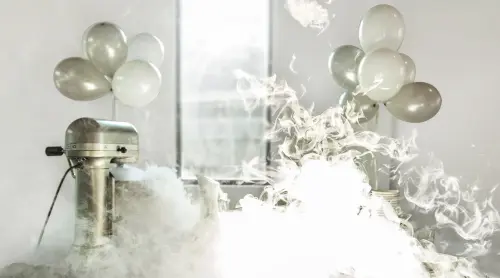 nitrogen icecream birthday smoky home