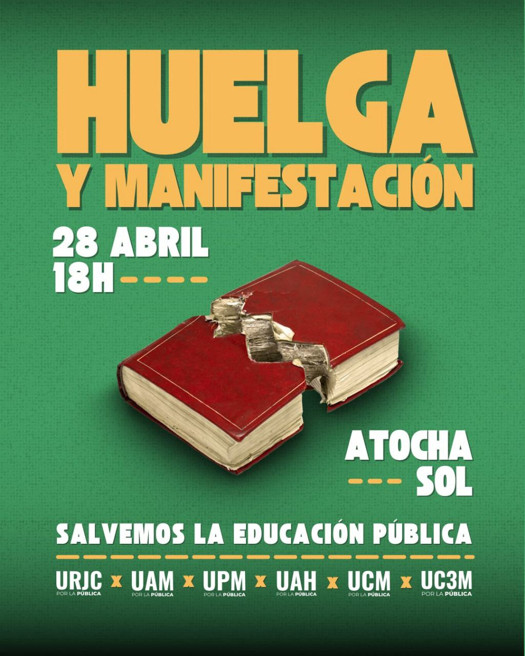 Cartel manifestación 28A