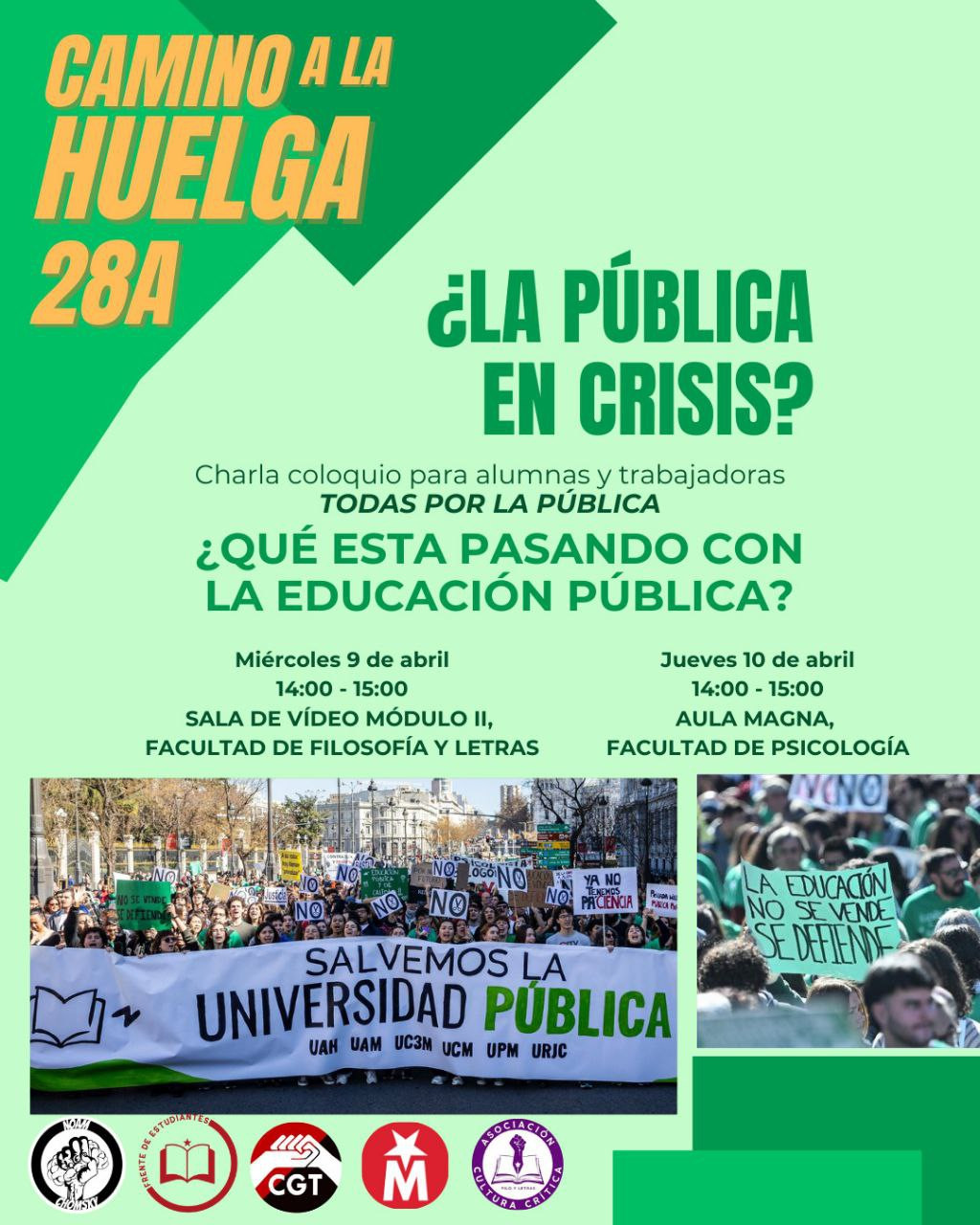Cartel manifestación 28A