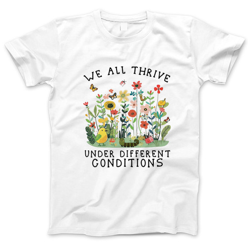 Photograph of four blank t-shirts greys beige and army green. Clipping path included. Ready for your.jpg