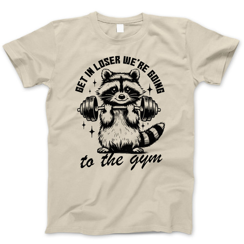 Photograph of four blank t-shirts greys beige and army green. Clipping path included. Ready for your.jpg