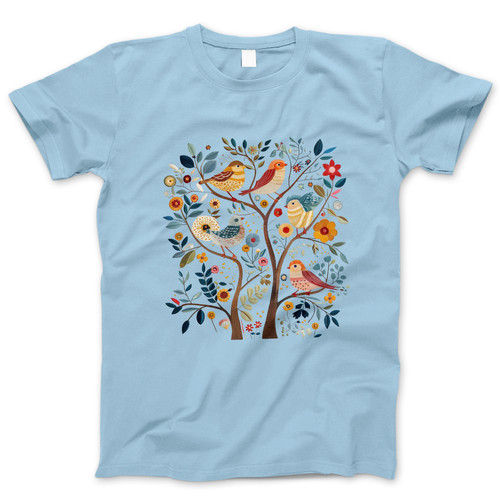 Photograph of four blank t-shirts greys beige and army green. Clipping path included. Ready for your.jpg