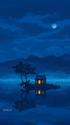 dovakin 2024 anime style illustration style A tiny house on an 1389c8cc 93b7 49b3 b500 6e7bd214991f.jpg