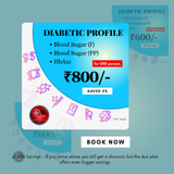 diabetic test offer FOR ONE