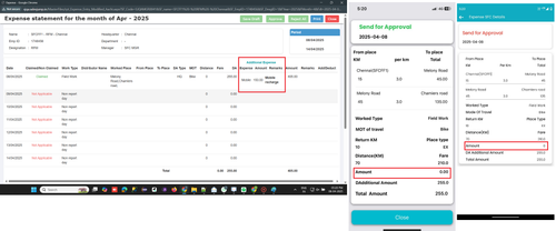 R1 R19. IOS SFC Expense entry Added 'Daily expense' in expense entry is not showing in the Expense r.png