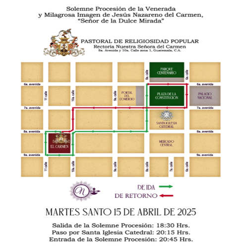 Rectoría Nuestra Señora del Carmen Procesión de Jesús Nazareno del Carmen. “Señor de la Dulce Mirada.png