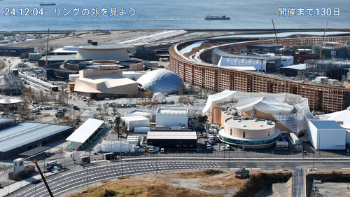 「大阪・関西万博　リングの外の様子」2024.12.04現在 #大阪万博2025 #関西万博 #万博進捗状況 #万博見学ツワー #関西万博最新情報 #リングが繋がる #真実は一つ #ガンダ.jpg