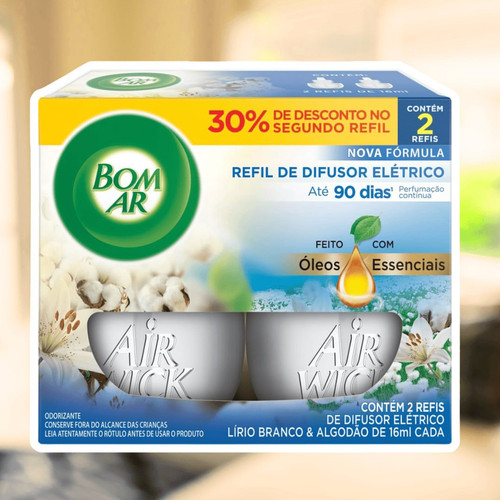 Difusor Elétrico Bom Ar Lírio Branco e Algodão Refil Líquido 2x16ml.jpg