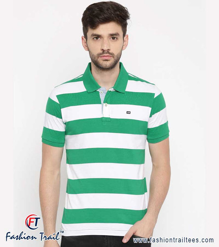 Cotton Collar Striper T-Shirts for Men manufacturers, Suppliers, Distributors, exporters in India Pu.jpg