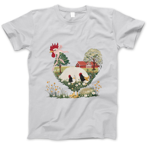 Photograph of four blank t-shirts greys beige and army green. Clipping path included. Ready for your.jpg