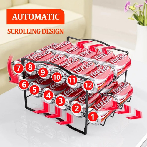 Set Of 2 Can Organizer Rack Soda Can Dispenser Organizer.jpg