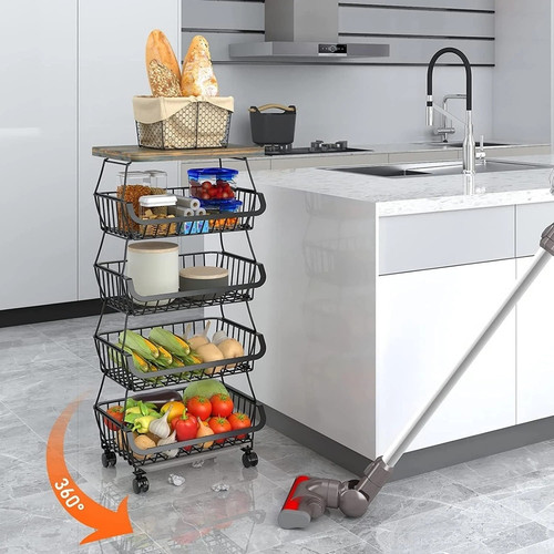 5 6 Tier Fruit Basket Rack Stackable Wire Basket Cart.jpg