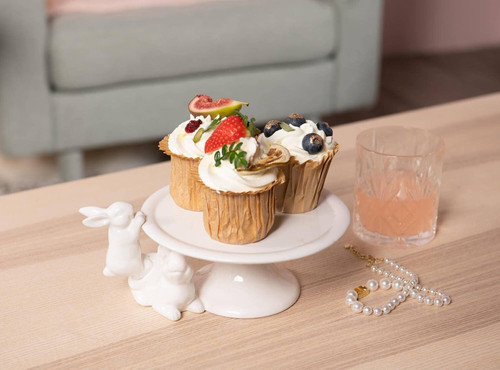 Ceramic Cake Stands Decorative Bunny Easter Decoration Birthday Cake Display Tray for Wedding Party .jpg