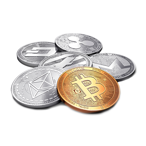 [CITYPNG.COM]HD Group Of Cryptocurrency BTC XMR XRP ETH Coins PNG 1000x1000.png