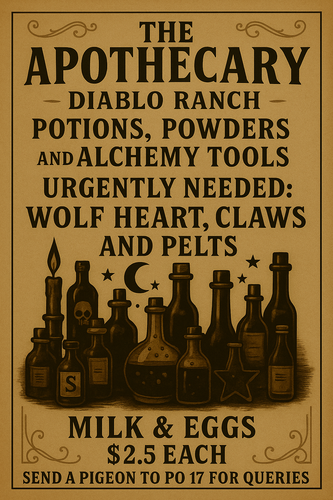 20250522 2239 Apothecary Urgent Supplies Needed remix 01jvwyx0fyfvt9w781r75ktagj (1).png