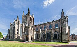 Hereford Cathedral Exterior from NW, Herefordshire, UK Diliff.jpg