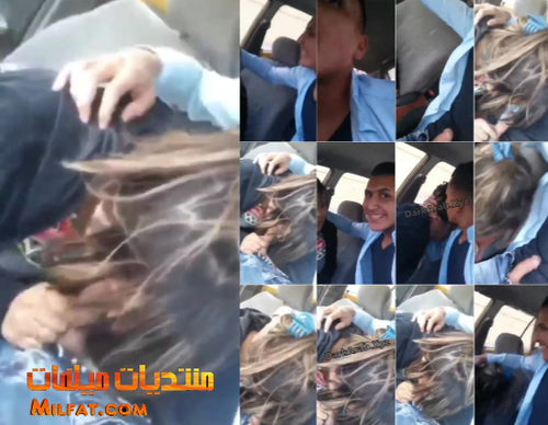 تسريب مقطع لشرموطة مصريه  مع صاحبها في السيارة وهي خايفة من التصوير تقوله اقفله عشان امصلك زبك