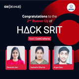 hack srit 2nd runner up