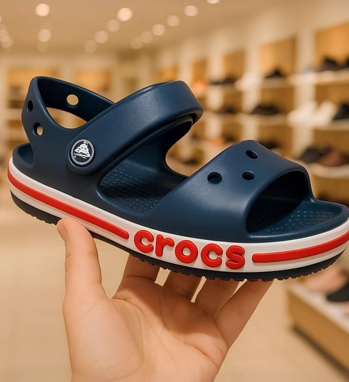 Sandália Crocs Bayaband Sandal Kids Navy/pepper