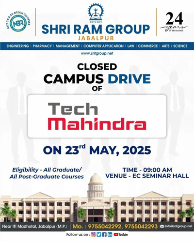 Tech Mahindra Closed Campus Drive at SRIT the Best Engineering College in Jabalpur.jpg