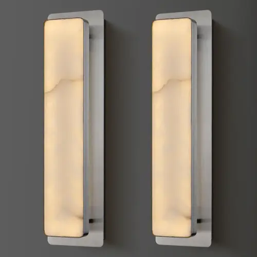 Mikinzie+2 Light+LED+Alabaster+Wall+Sconces+(Set+of+2) 1130335769.webp