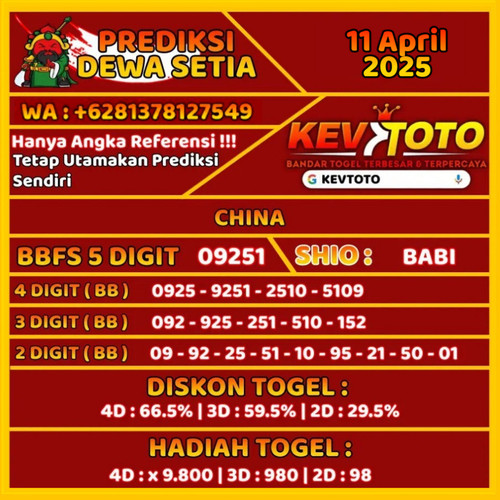 Prediksi Togel Toto 4D China Jumat 11 April 2025.jpg
