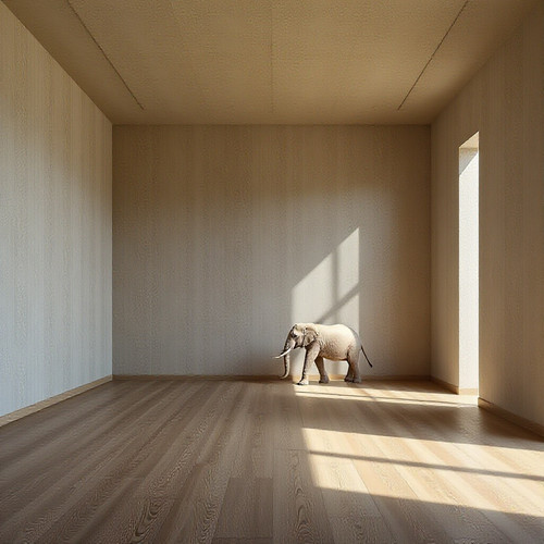 an empty room which has absolutely ZERO NONE NADA elephants .jpg