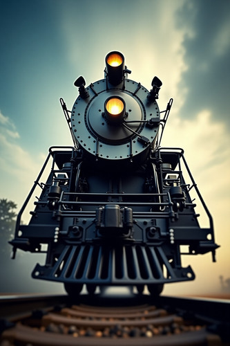 Flux Dev A dramatic lowangle photograph of a train captured fr 2.jpg