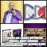 Speakers Are Leaders Motivation Podcast. Harry Sardinas meets B2B sales expert Richard Blank..gif